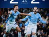 Man City ngược dòng nghẹt thở trước Brighton, vé tứ kết Carabao Cup đổi chủ ở phút cuối