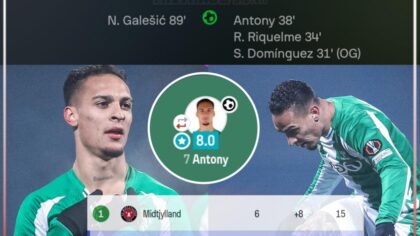 Antony rực sáng, Real Betis giữ vững mạch bất bại ở Europa League