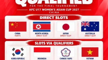 12 đội dự VCK U17 nữ châu Á 2027: Việt Nam nổi bật nhất