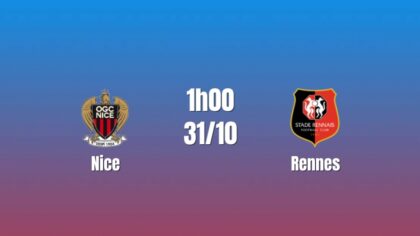 Nice đè bẹp Rennes: Đẳng cấp lệch pha, 1h00 ngày 31/10/2026